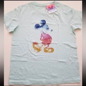Uniqlo Disney Micket The Sun Blue Graphic T Shirt Size S BNWT